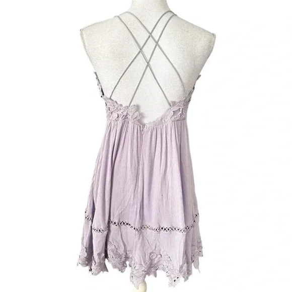 Sisters Of The Tribe Purple Lace Cami Mini Dress Size 12 - Picture 10 of 13